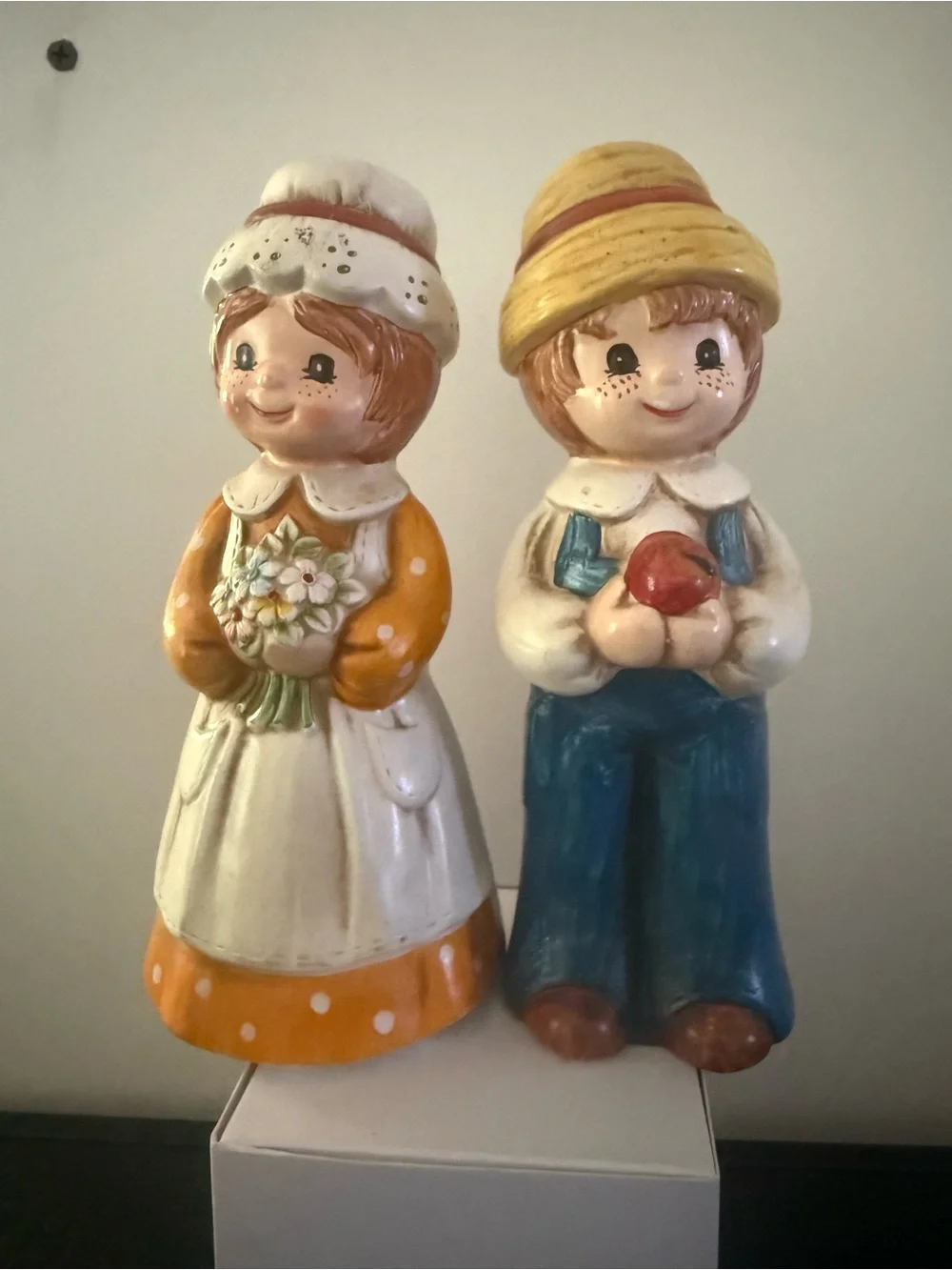 Vintage Originals Salt&Pepper Josef Prairie Farm Set Boy Girl Japan Pre-Owned